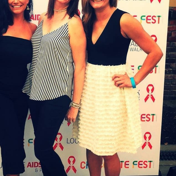 Black and white "eyelash" dress - Picture 5 of 5